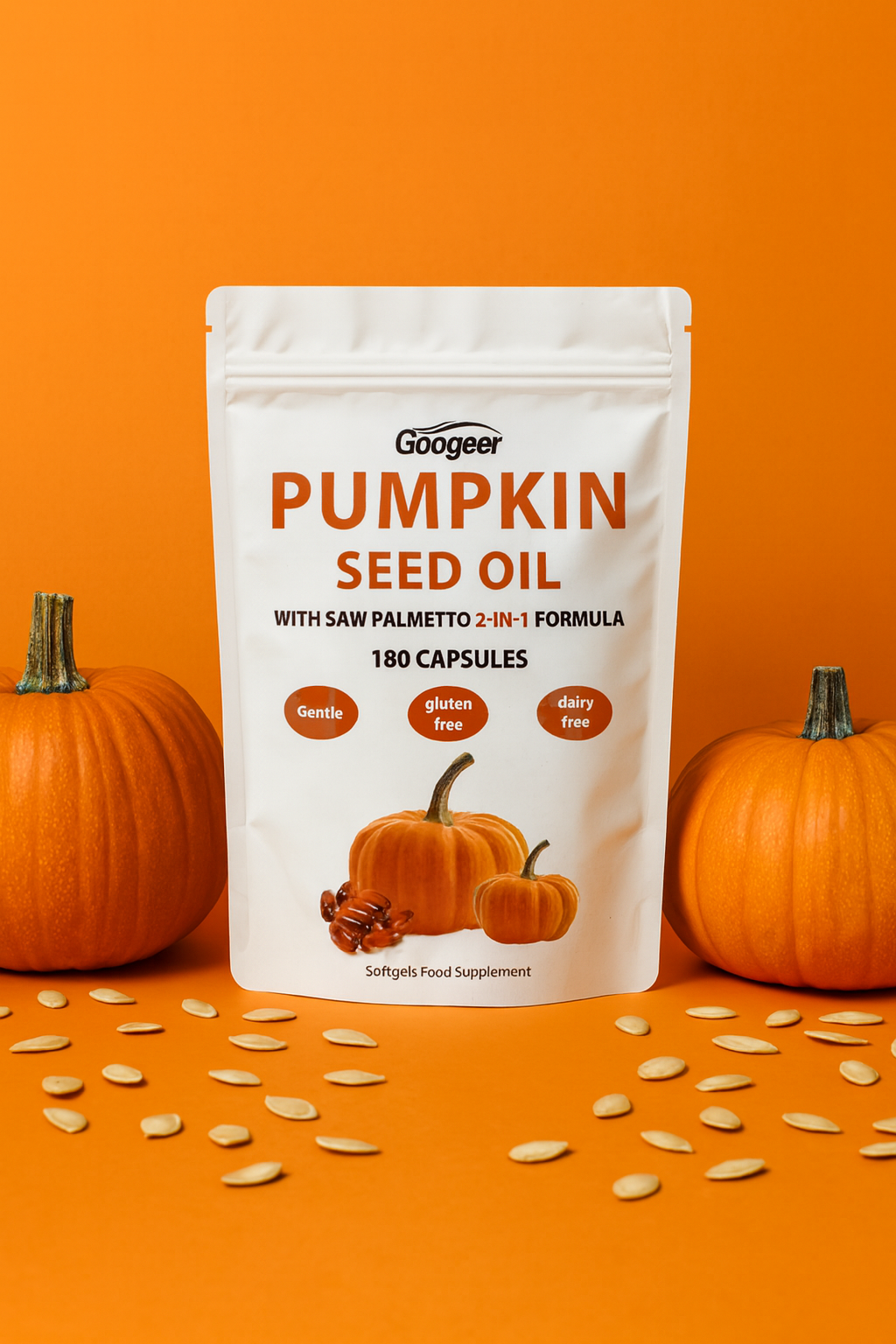 Revivum™ Pumpkin Seed Oil Capsules — Advanced Hair Thickness & Growth Support